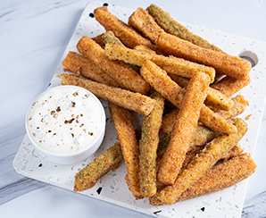 Fritas de Cenoura e Abobrinha