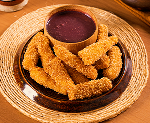 Peixe Frito com Açaí