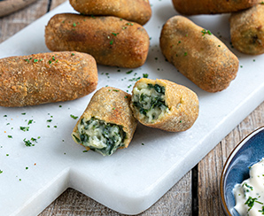 Croquetas de Espinafre com Queijo