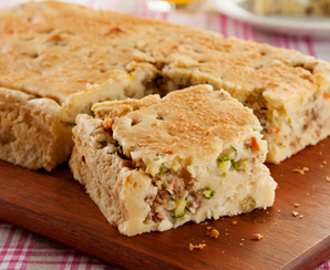 Torta de carne com legumes