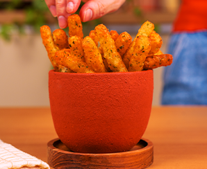 Batata Frita e Recheada com Queijo