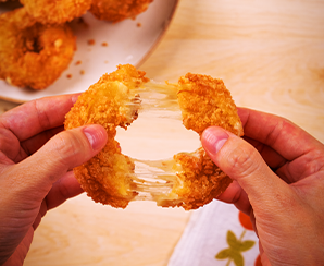Cebola Frita com Queijo