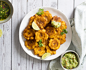 Patacones com Guacamole